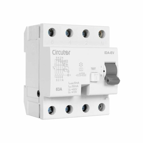 Differential Circutor IDA-EV Single-Phase and Three-Phase Type A-EV/AC30mA/DC6mA