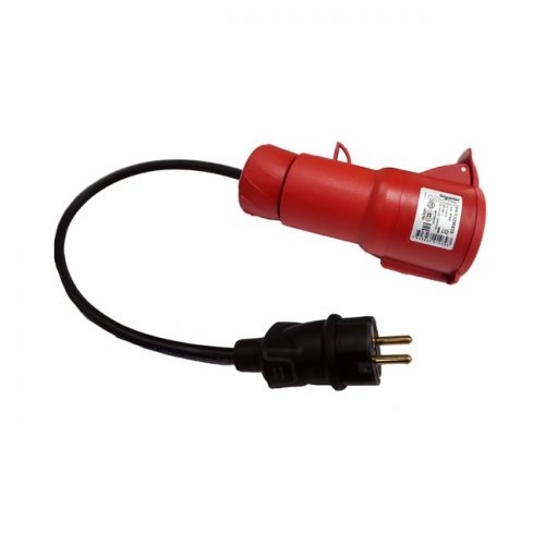 Adapters for Portable Chargers (EVSE) with CEE 16A Three-Phase Plug