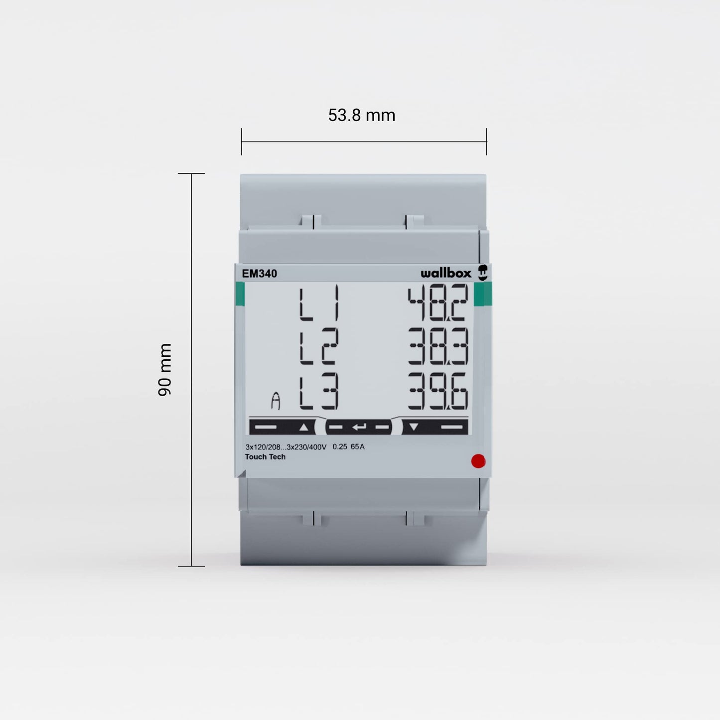 Sensor for Dynamic Power Control Wallbox Power Boost Three-Phase Direct Measurement up to 65A 