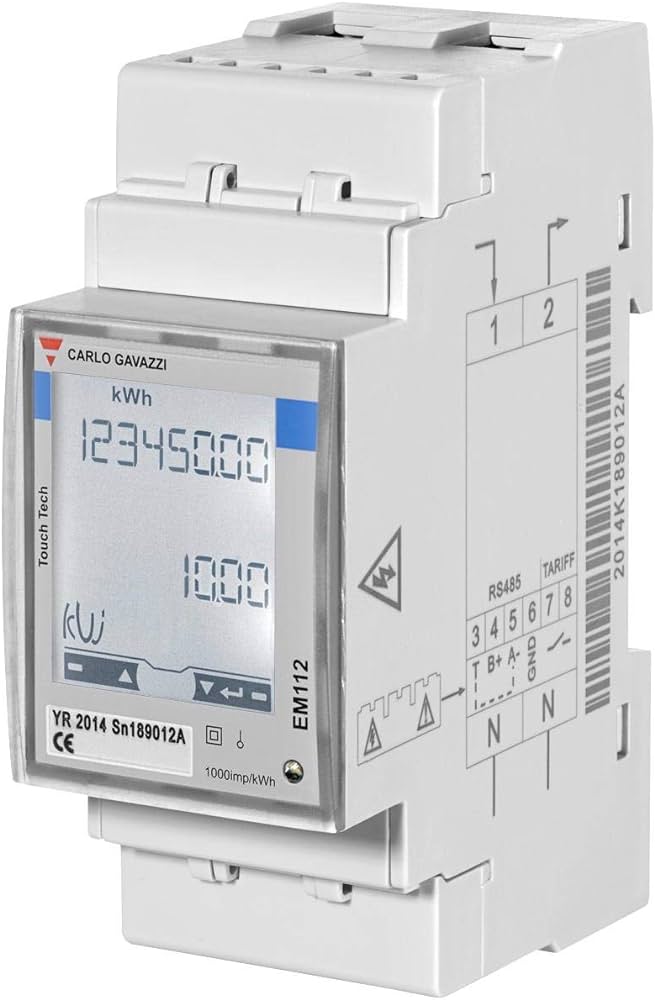 Sensor para Controlo Dinâmico de Potência ou Mid Meter Wallbox Power Boost Monofásico de Medição Direta até 100A