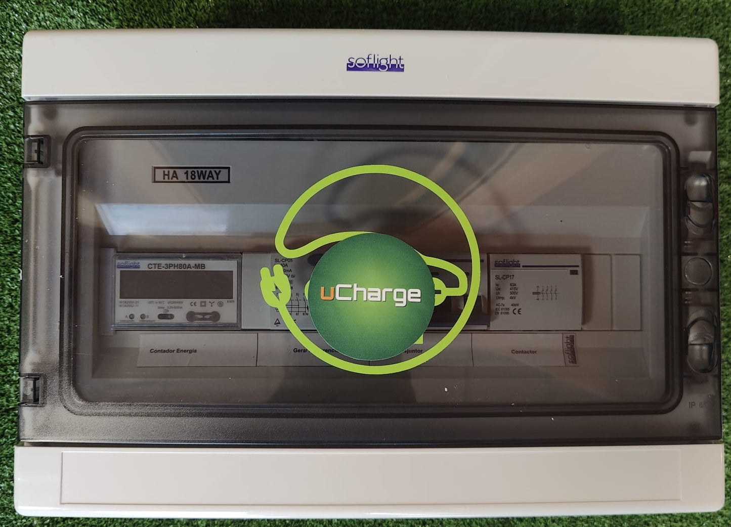 Quadro elétrico trifásico para carregadores de veículos elétricos