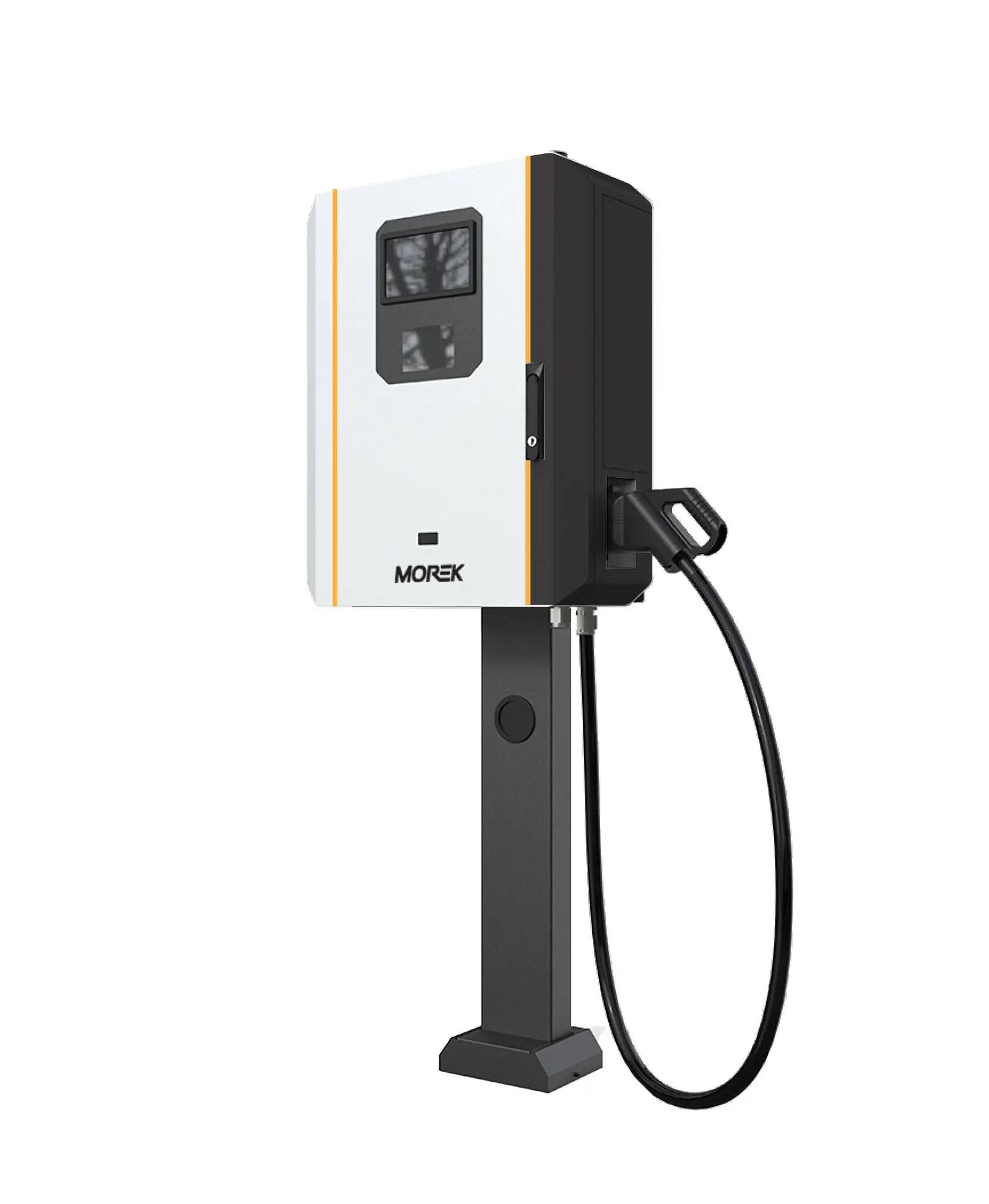 Carregador DC Morek 30 kW para veículos elétricos com pedestal