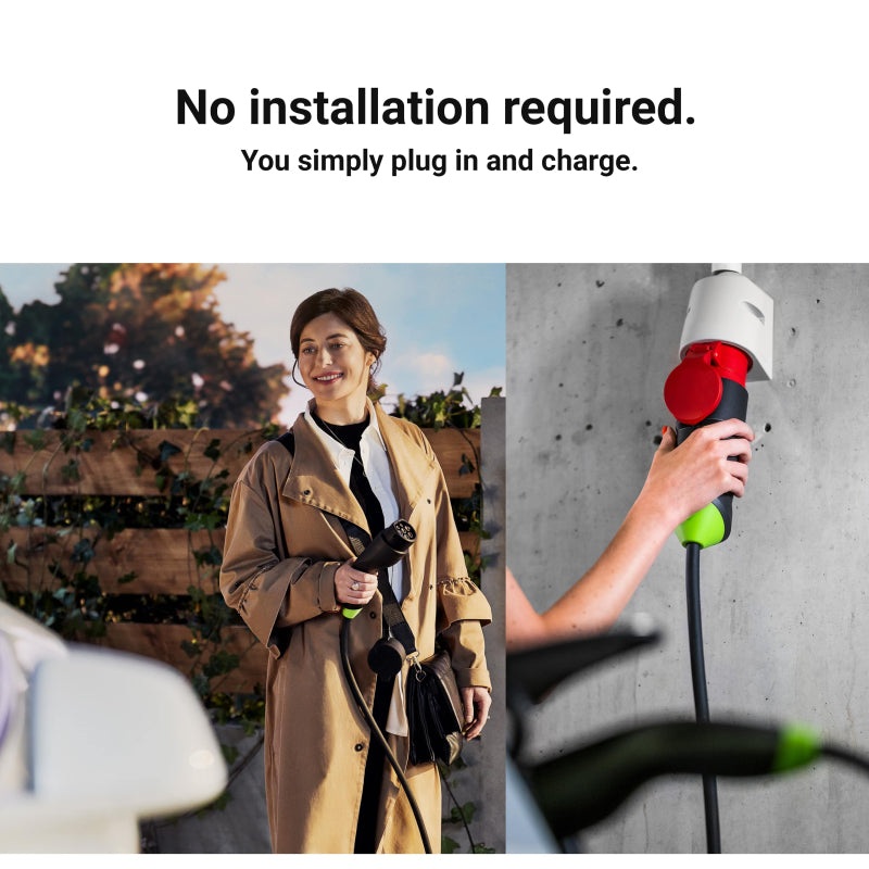 Greencell Habu T2 Three-Phase AC Portable Charger (11kW) w/ CEE16 Connector + Bag and App