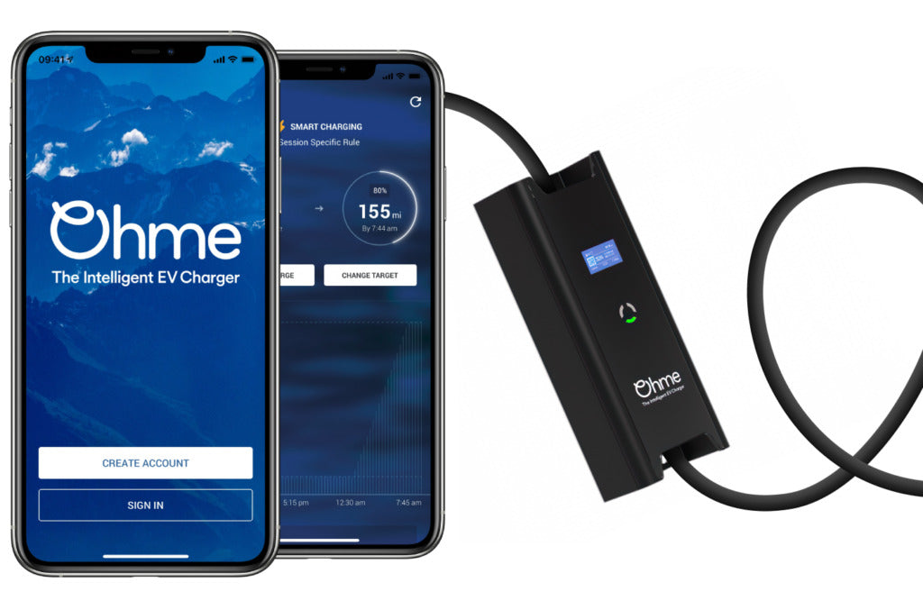 Ohme Go carregador elétrico portátil com app inteligente