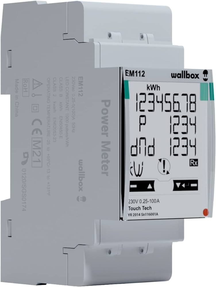 Sensor para Control Dinámico de Potencia o Mid Meter Wallbox Power Boost Medición Directa Monofásico hasta 100A 