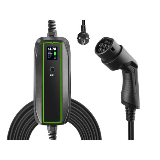Greencell T2/T2 32A Single-Phase AC Charging Cable (7.4kW) + Bag – Ucharge