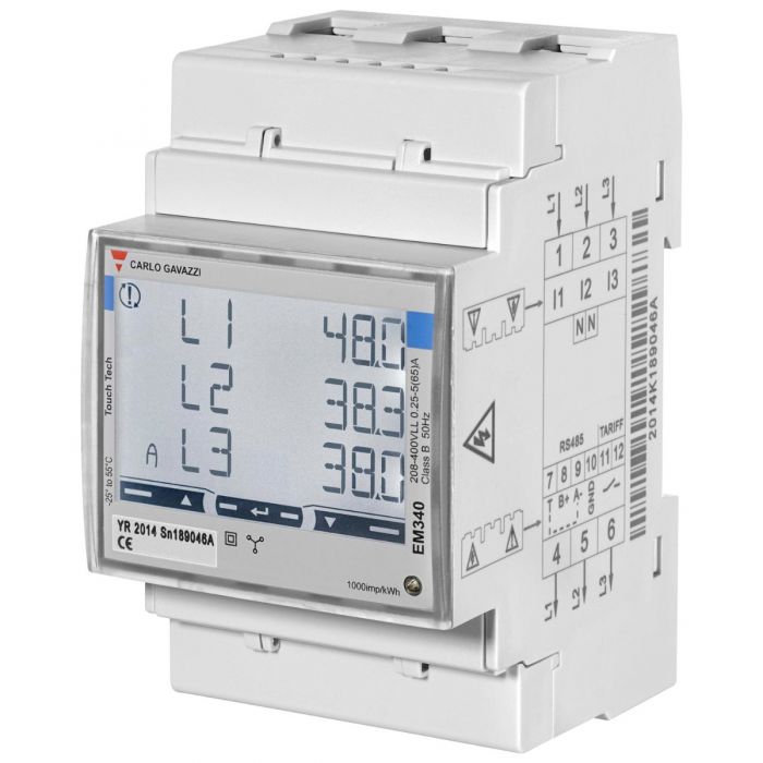 Sensor para Control Dinámico de Potencia Wallbox Power Boost Trifásico Medición Directa hasta 65A 